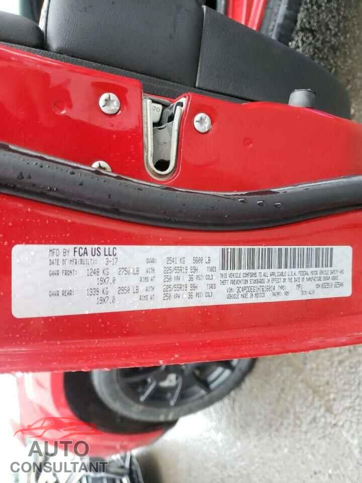 DODGE JOURNEY 2017 - 3C4PDDEG1HT616014