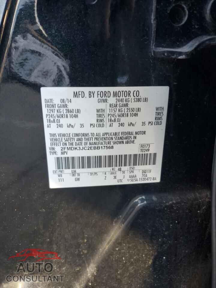 FORD EDGE 2014 - 2FMDK3JC2EBB17568