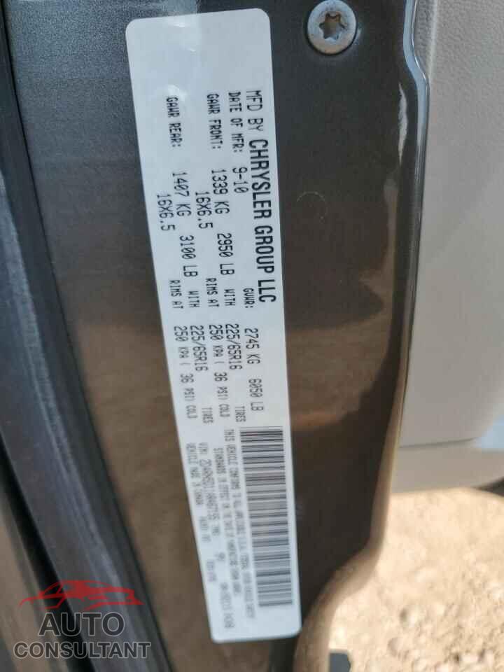 DODGE CARAVAN 2010 - 2D4RN5D11AR467155