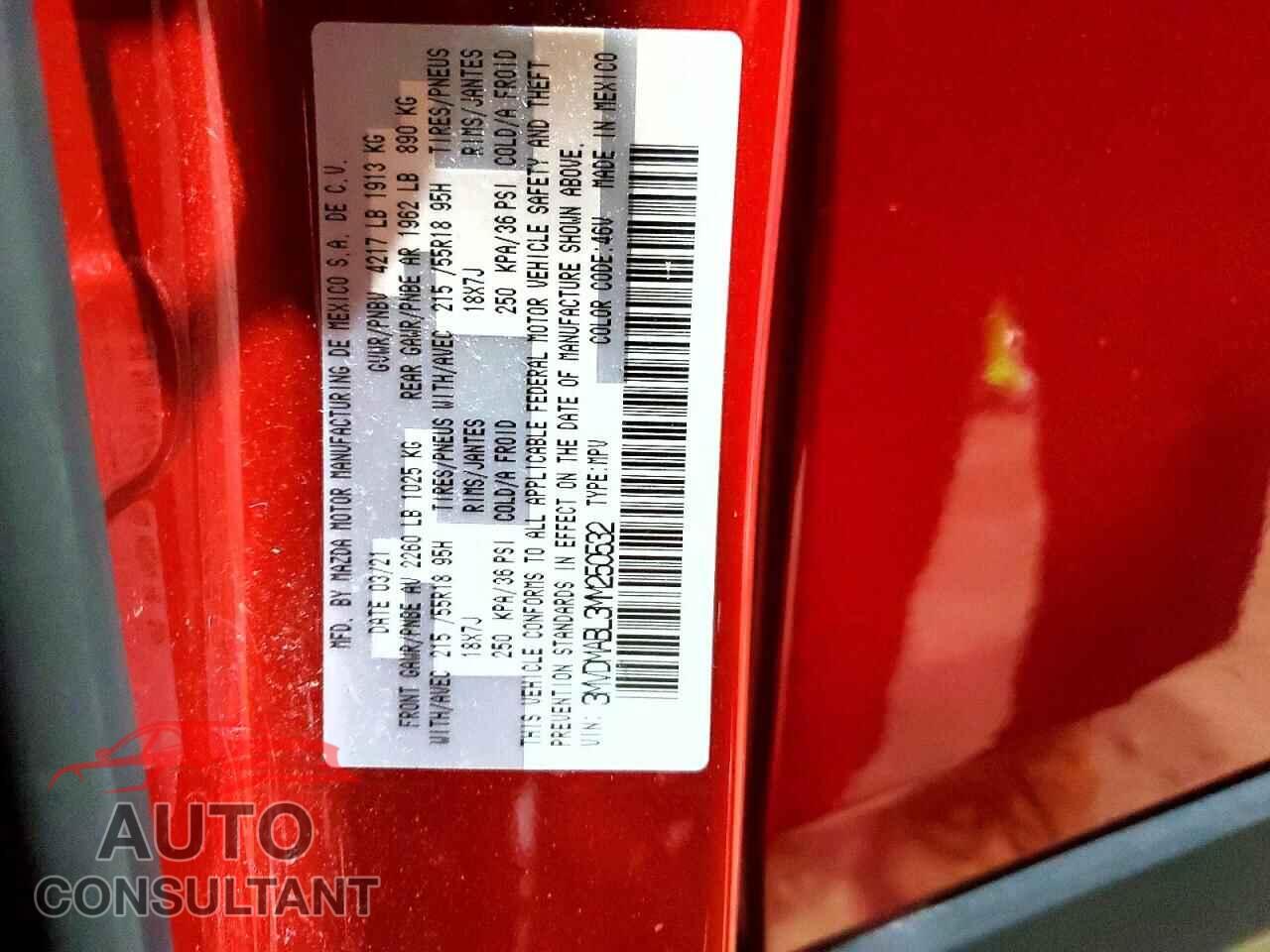 MAZDA CX30 2021 - 3MVDMABL3MM250532