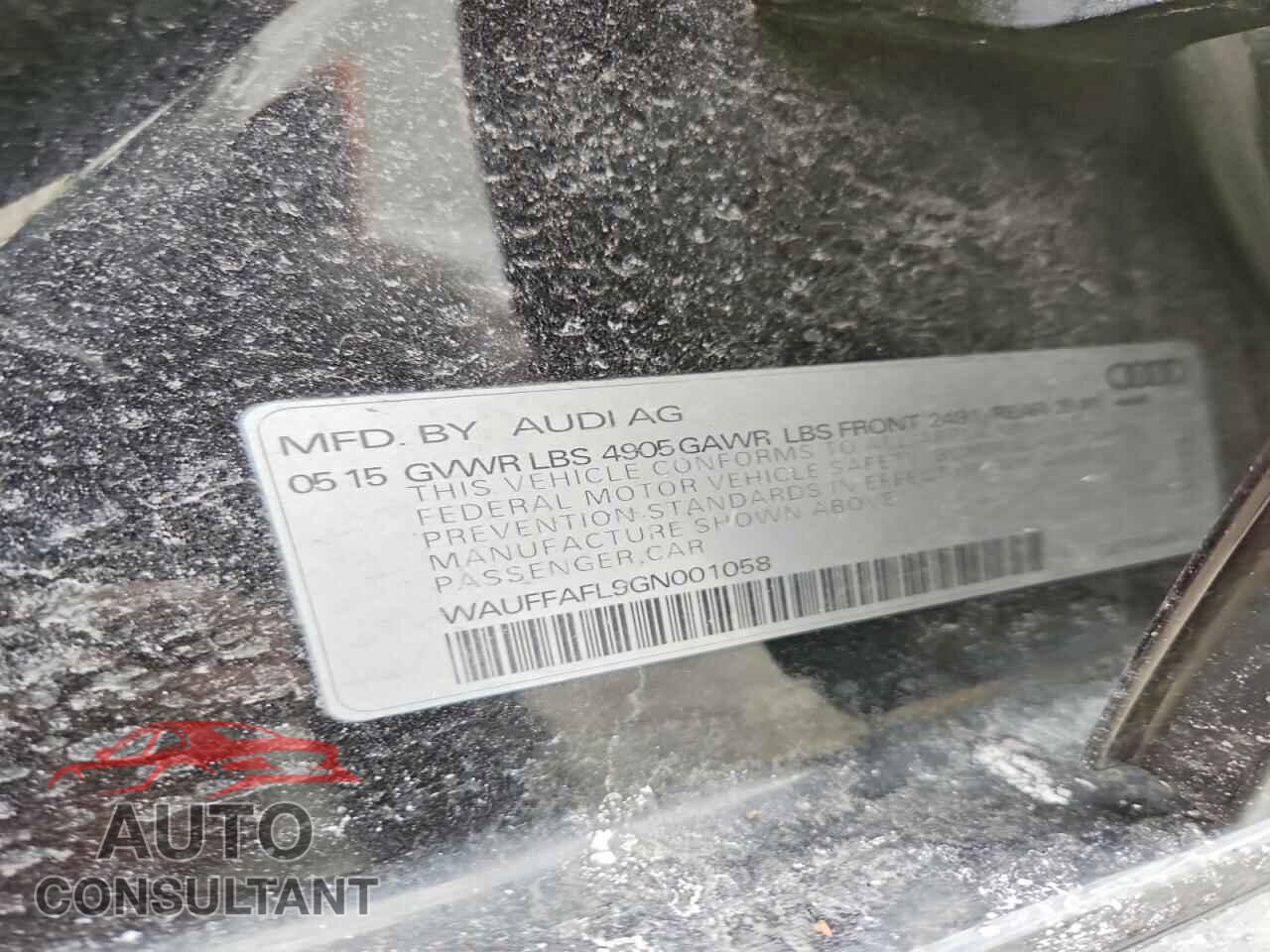 AUDI A4 2016 - WAUFFAFL9GN001058