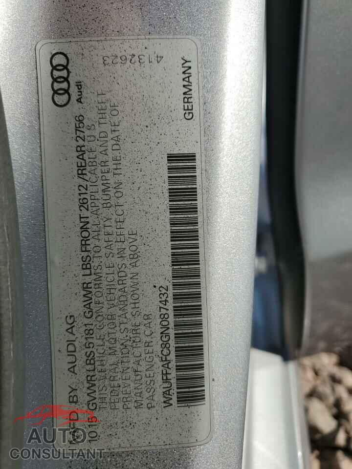 AUDI A6 2016 - WAUFFAFC8GN087432