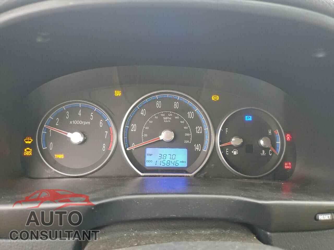 HYUNDAI SANTA FE 2009 - 5NMSG73D39H286256