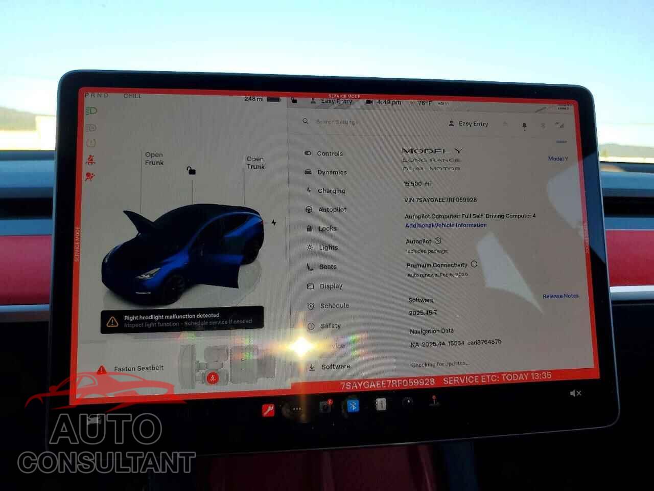 TESLA MODEL Y 2024 - 7SAYGAEE7RF059928