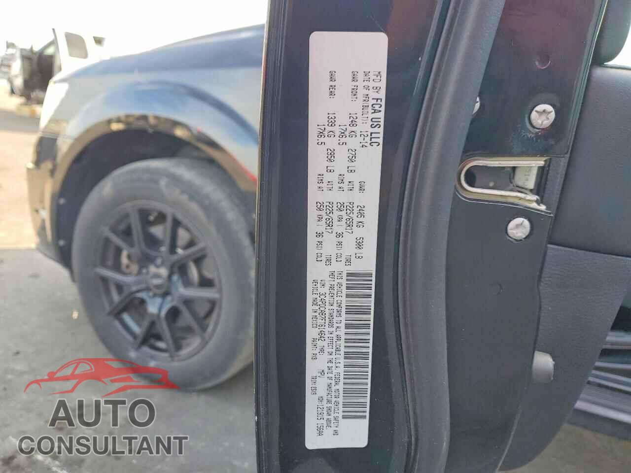 DODGE JOURNEY 2015 - 3C4PDCAB7FT614642