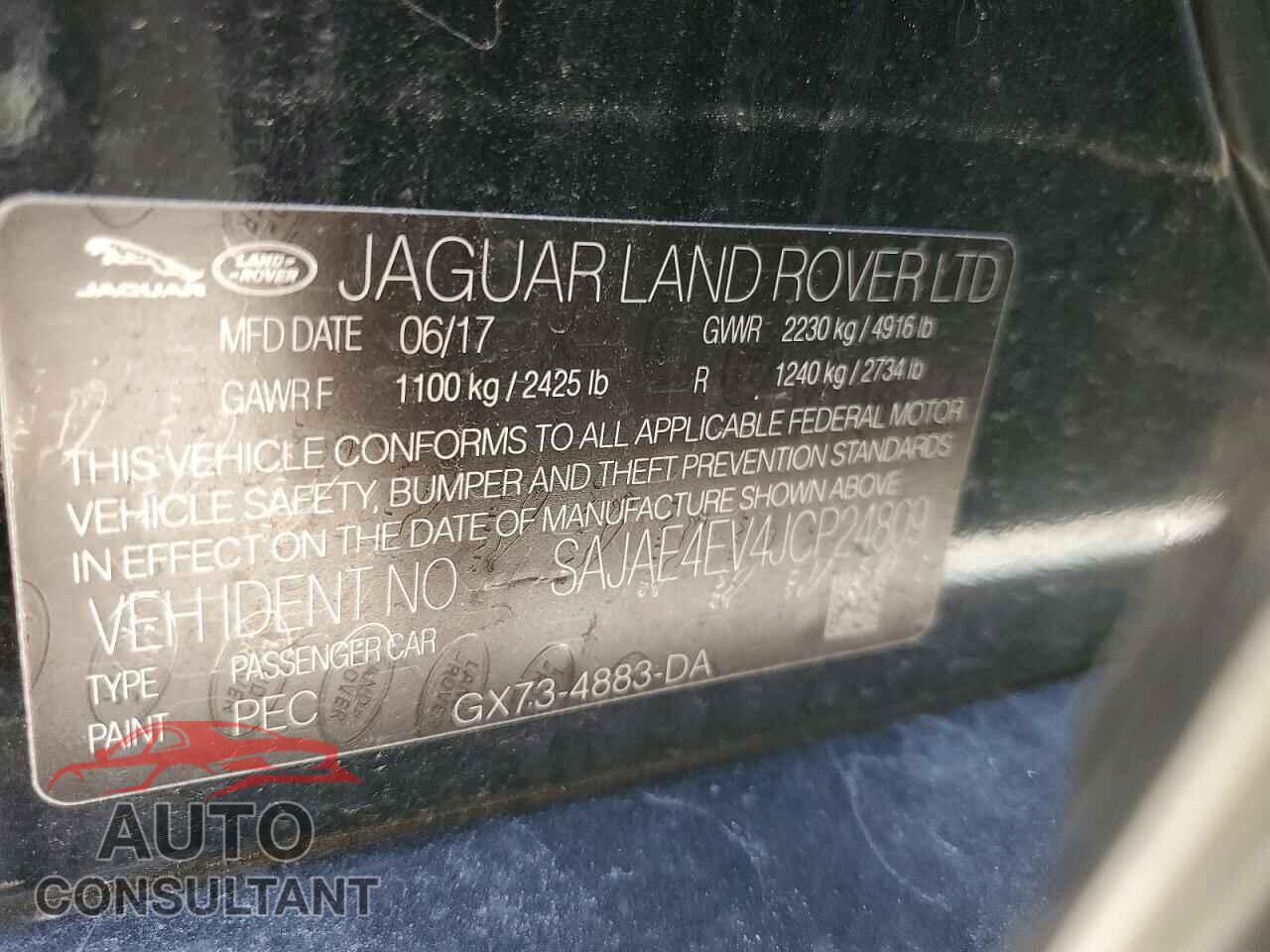 JAGUAR XE 2018 - SAJAE4EV4JCP24809