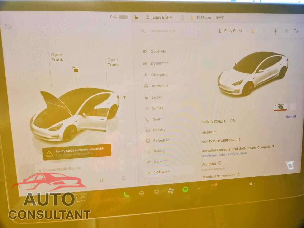 TESLA MODEL 3 2023 - 5YJ3E1EA5PF567807