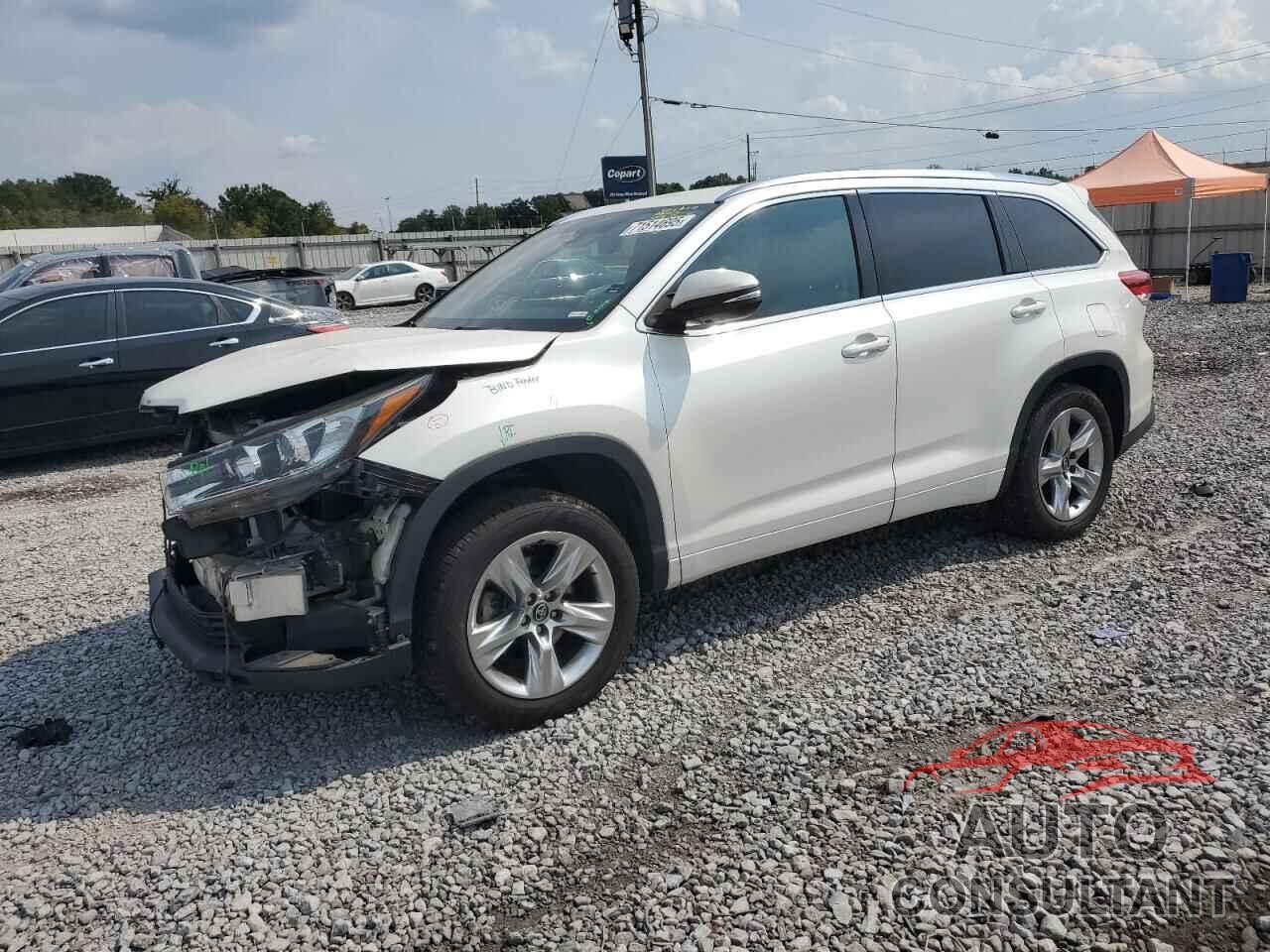 TOYOTA HIGHLANDER 2017 - 5TDYZRFH2HS222042