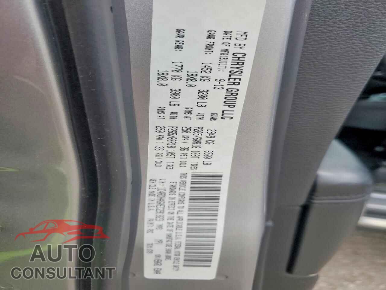 DODGE DURANGO 2014 - 1C4RDHAG0EC291823