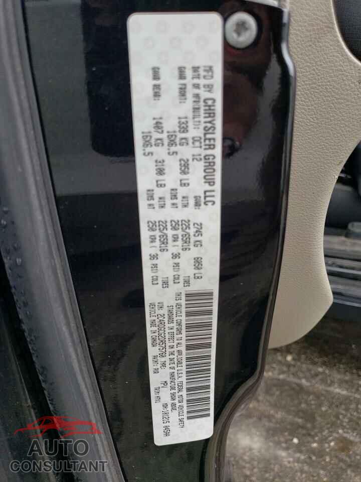 DODGE CARAVAN 2013 - 2C4RDGCG2DR575760