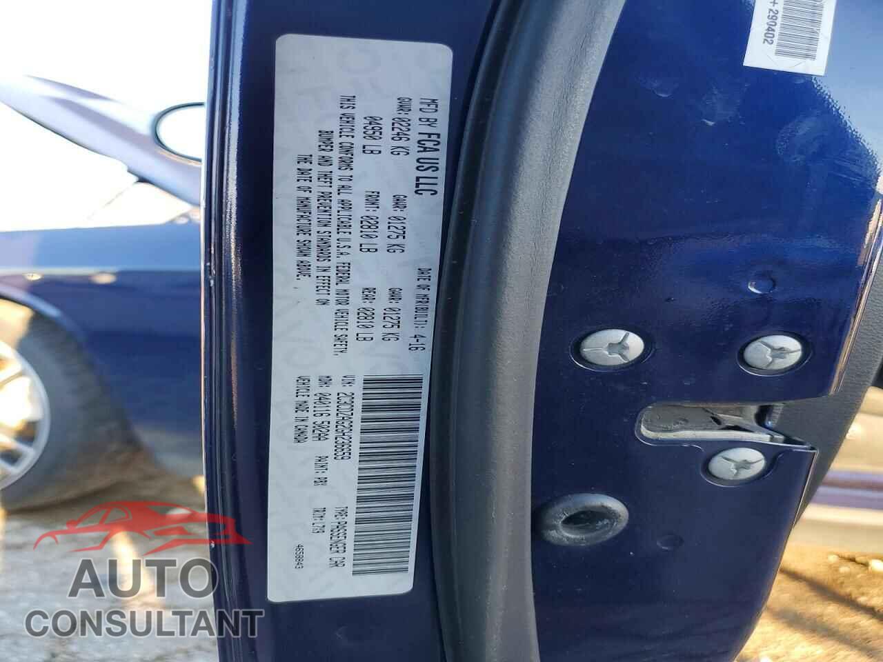 DODGE CHALLENGER 2016 - 2C3CDZAG2GH236659