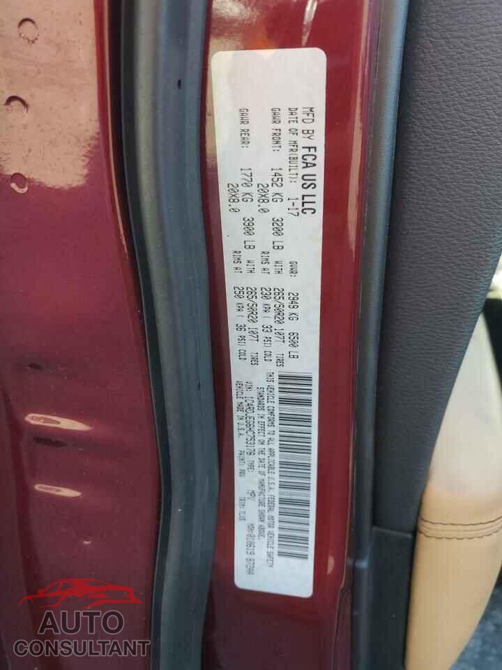 DODGE DURANGO 2017 - 1C4RDJEG6HC753176