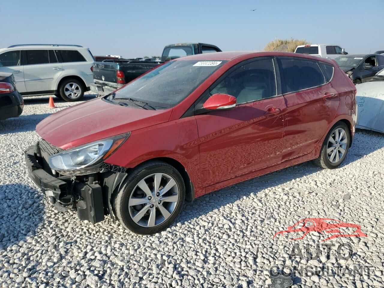 HYUNDAI ACCENT 2013 - KMHCU5AE9DU121046