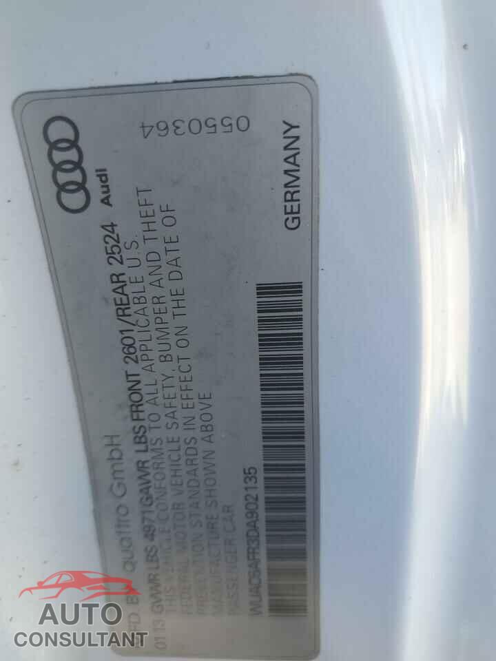AUDI S5/RS5 2013 - WUAC6AFR3DA902135