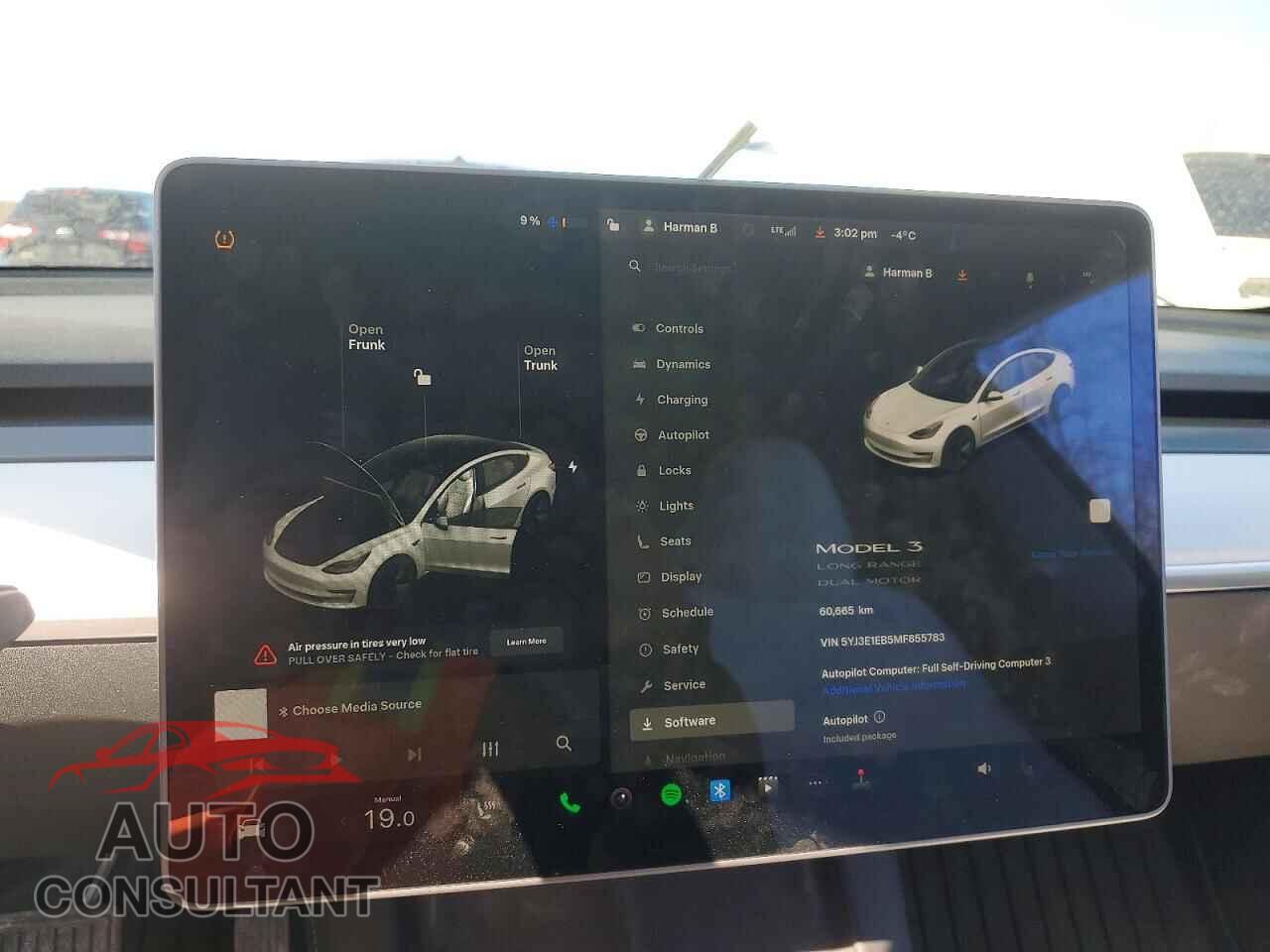 TESLA MODEL 3 2021 - 5YJ3E1EB5MF855783