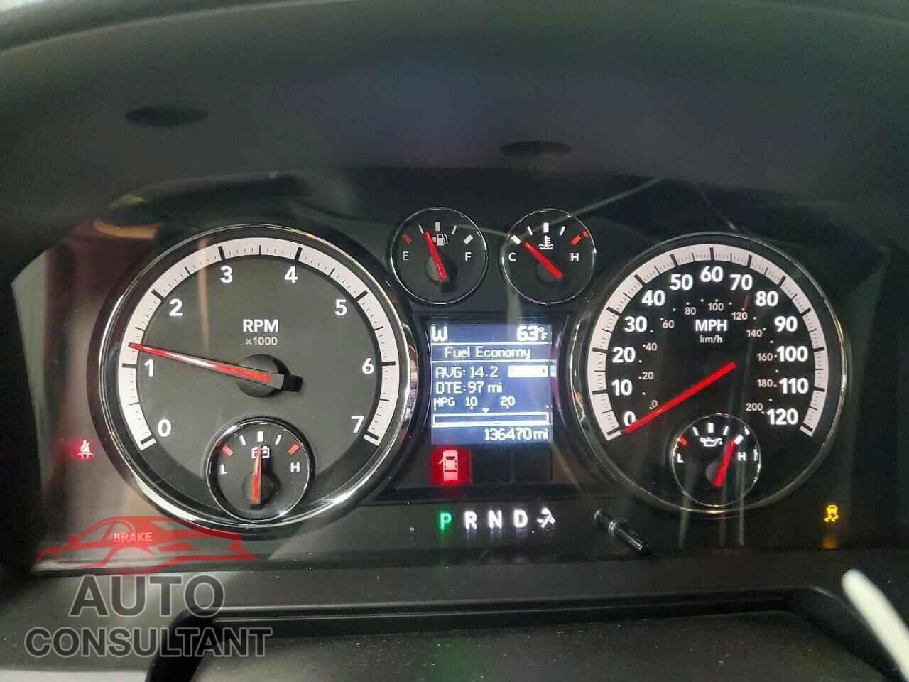 DODGE RAM 1500 2012 - 1C6RD7JTXCS168600