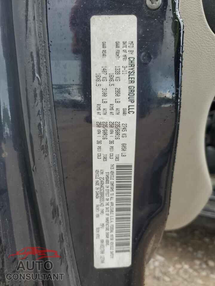 DODGE CARAVAN 2011 - 2D4RN4DG3BR655143