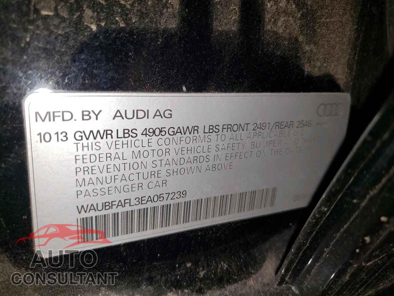 AUDI A4 2014 - WAUBFAFL3EA057239