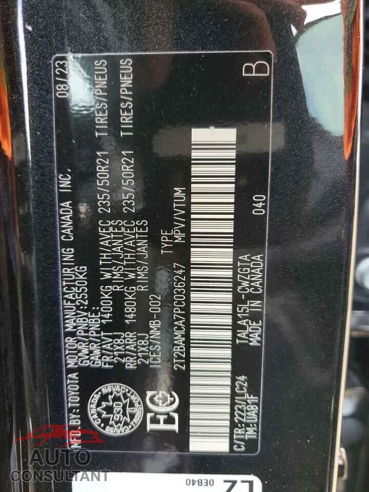 LEXUS RX350 2023 - 2T2BAMCA7PC036247