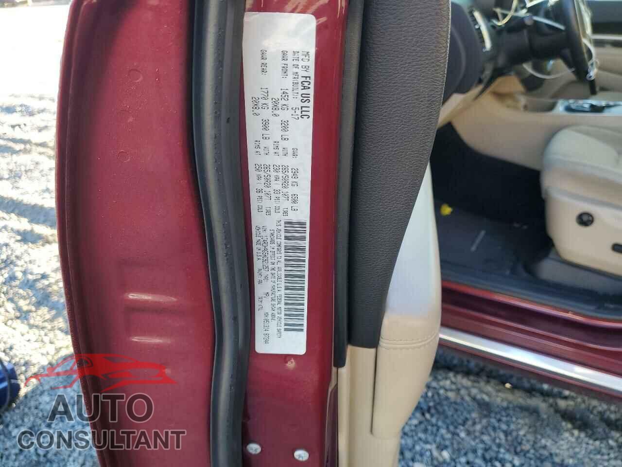 DODGE DURANGO 2017 - 1C4RDHAG5HC921257