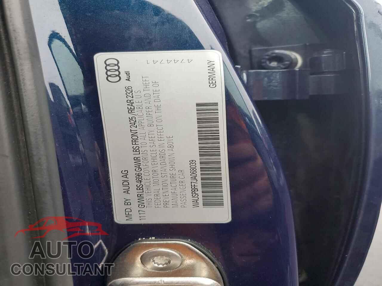 AUDI A3 2018 - WAUSPBFF7JA068039