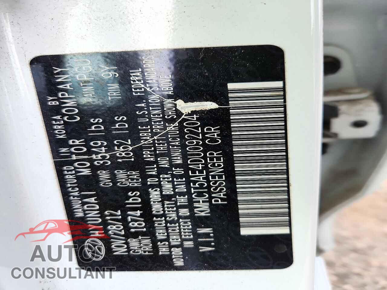 HYUNDAI ACCENT 2013 - KMHCT5AE4DU092204