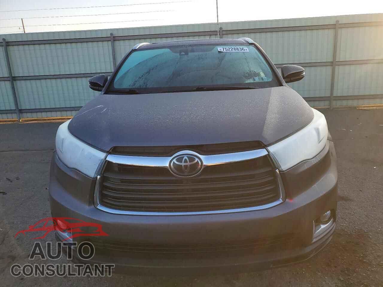 TOYOTA HIGHLANDER 2015 - 5TDDKRFH0FS120724