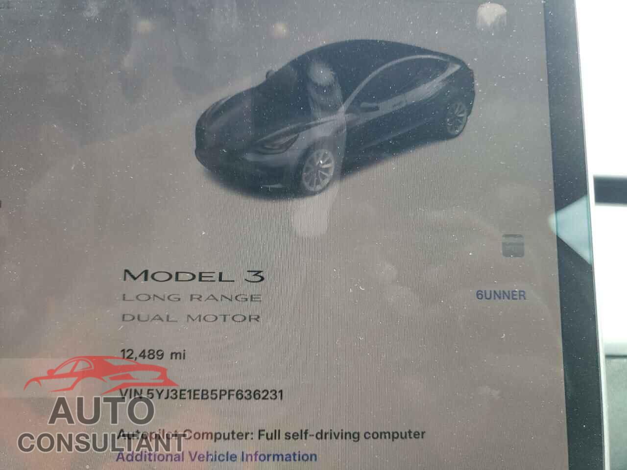 TESLA MODEL 3 2023 - 5YJ3E1EB5PF636231