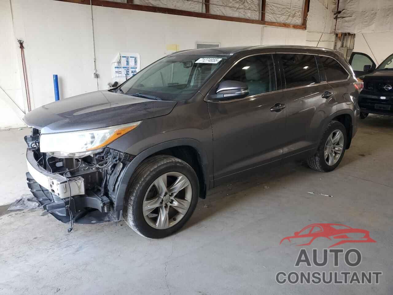TOYOTA HIGHLANDER 2014 - 5TDDKRFH4ES007843