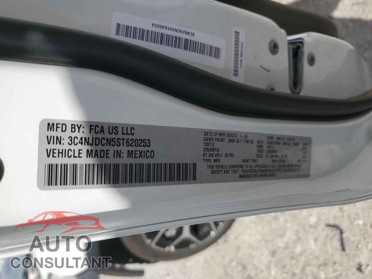 JEEP COMPASS 2025 - 3C4NJDCN5ST620253