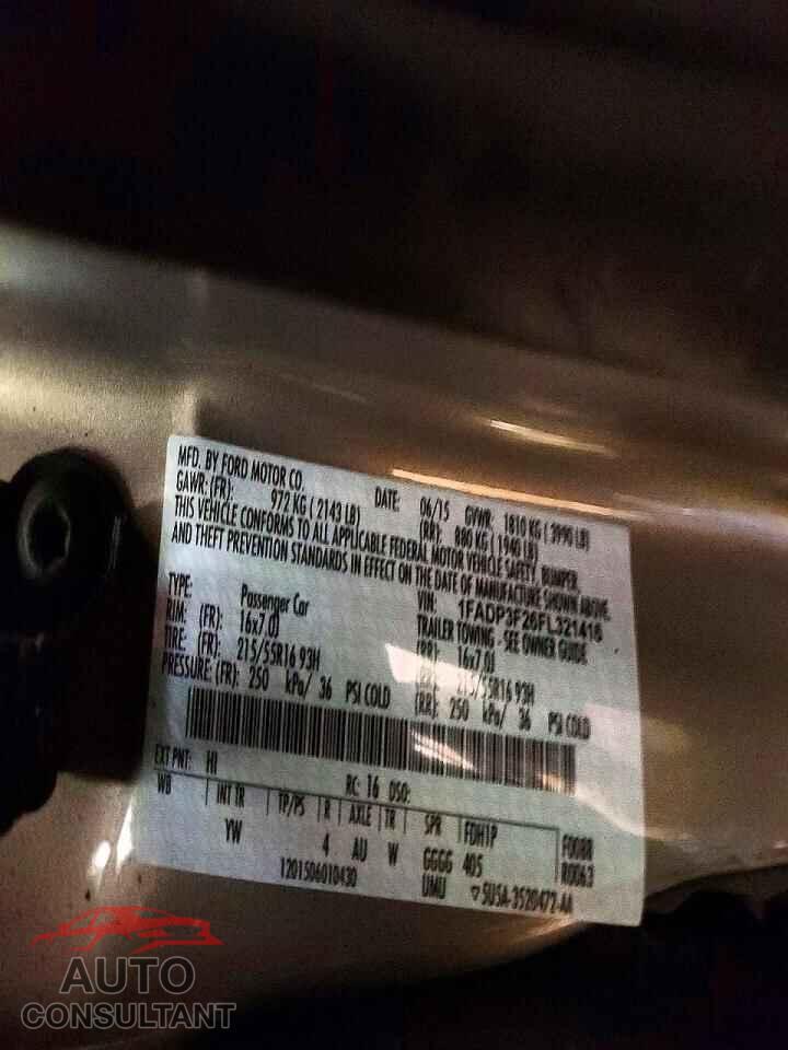 FORD FOCUS 2015 - 1FADP3F26FL321416
