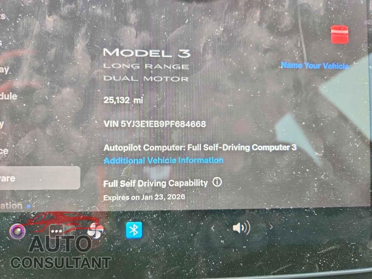 TESLA MODEL 3 2023 - 5YJ3E1EB9PF684668