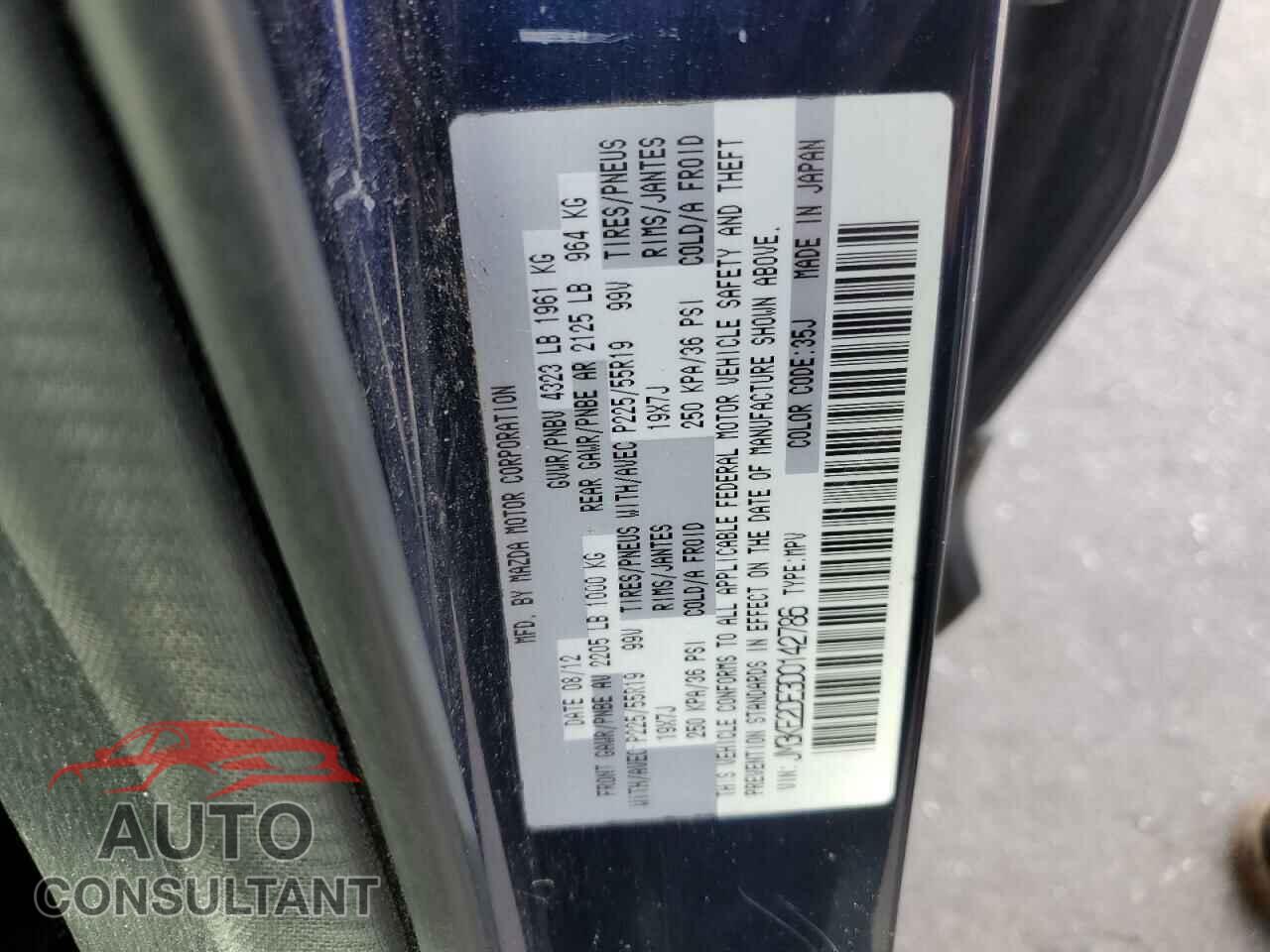 MAZDA CX-5 2013 - JM3KE2DE3D0142786