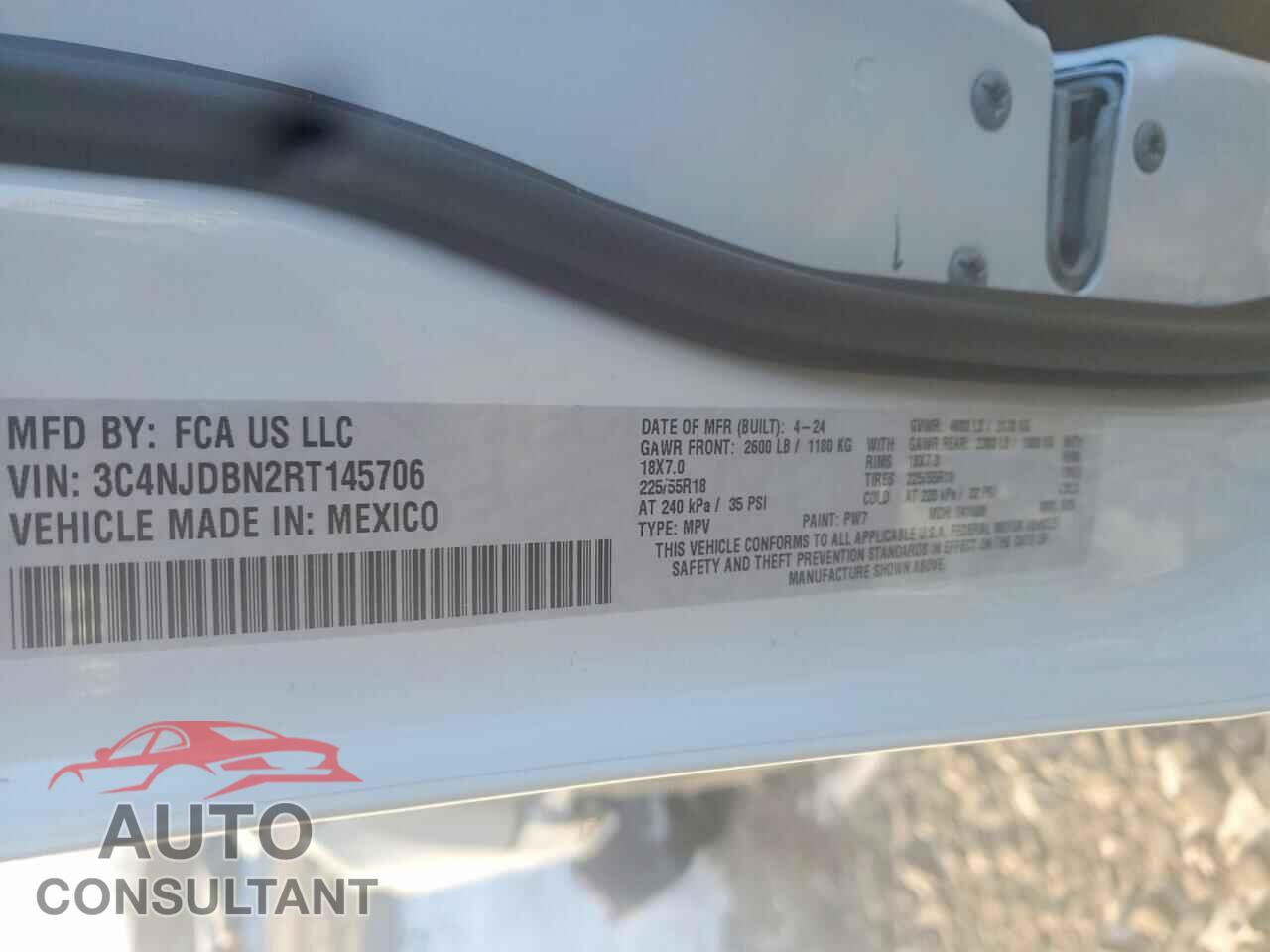 JEEP COMPASS 2024 - 3C4NJDBN2RT145706