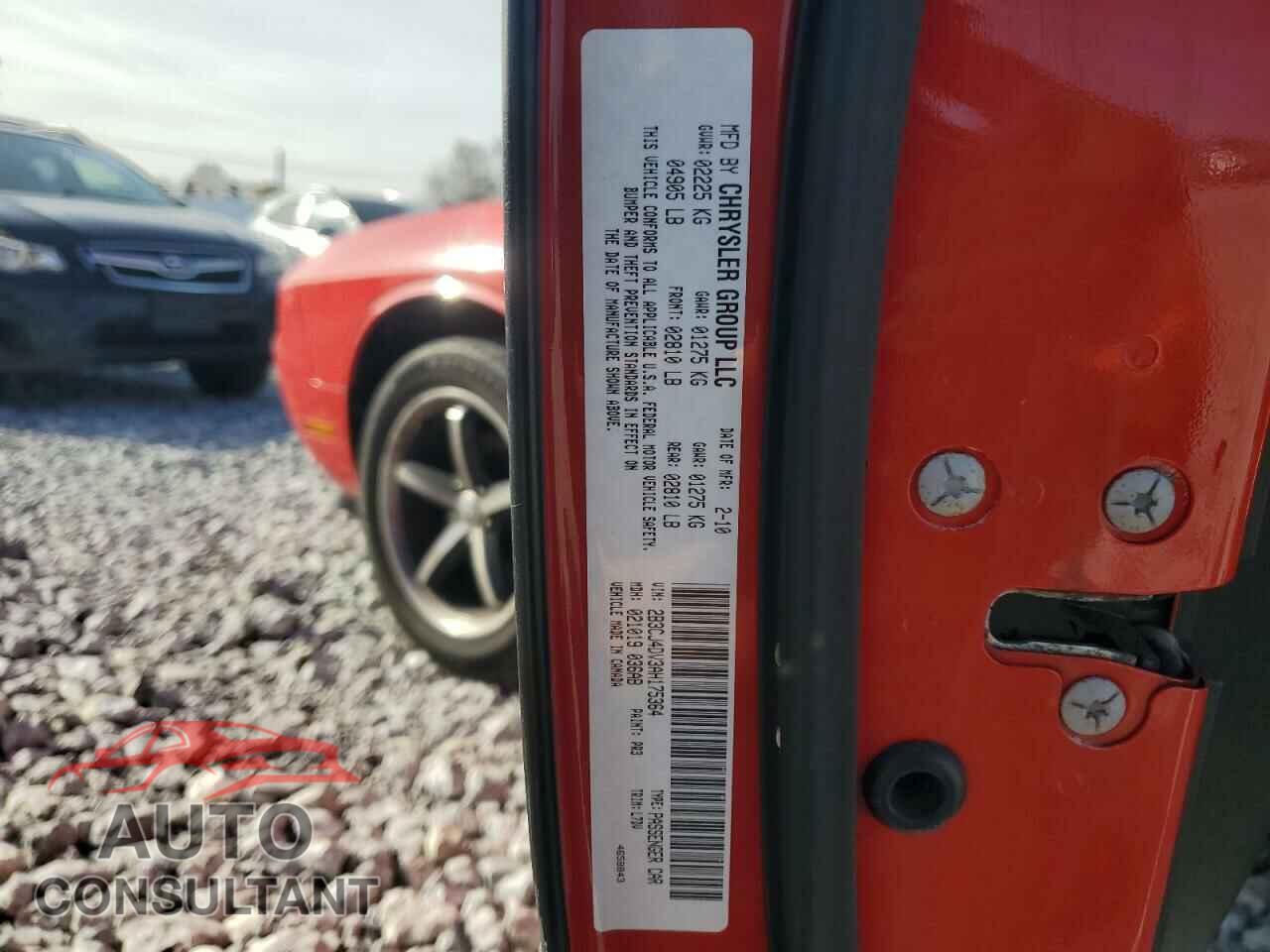 DODGE CHALLENGER 2010 - 2B3CJ4DV3AH175364