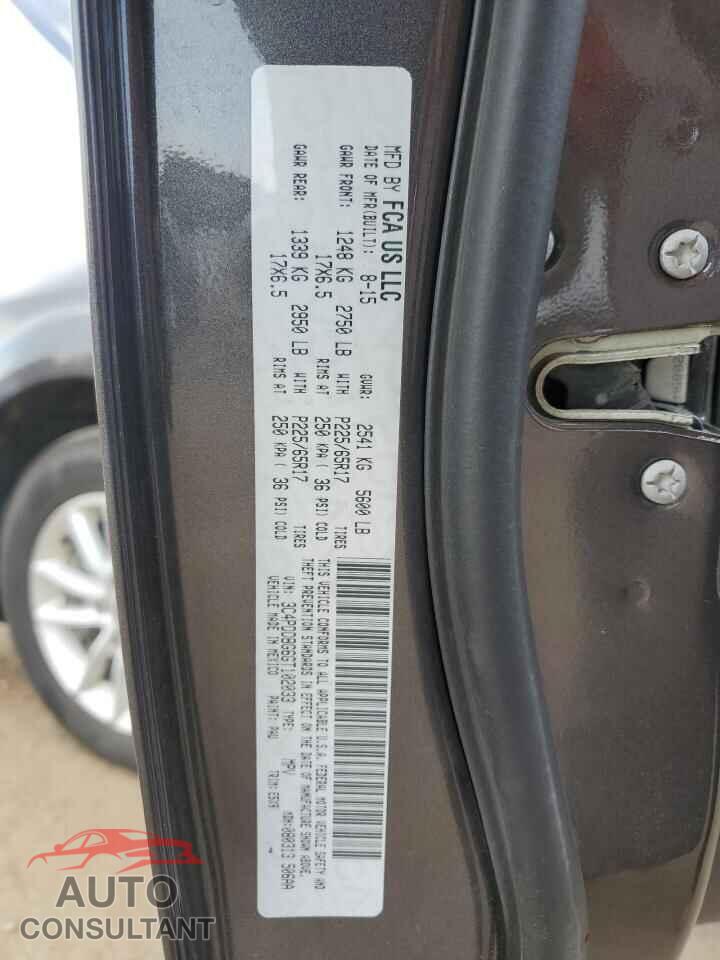 DODGE JOURNEY 2016 - 3C4PDDBG6GT102033