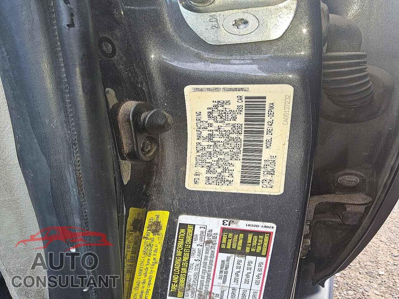 TOYOTA COROLLA 2013 - 5YFBU4EE3DP105362