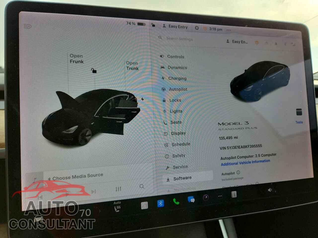 TESLA MODEL 3 2019 - 5YJ3E1EA8KF395555