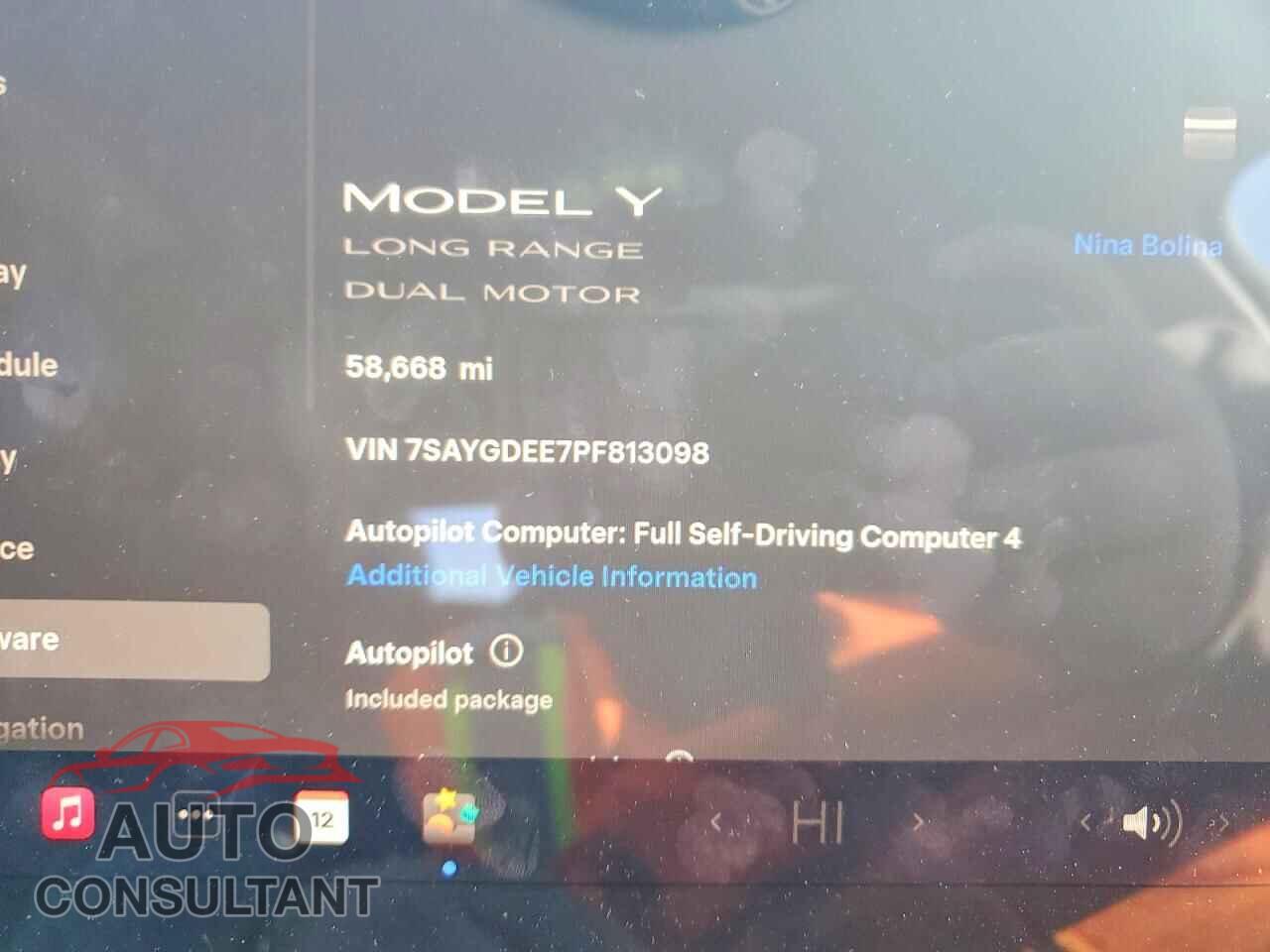 TESLA MODEL Y 2023 - 7SAYGDEE7PF813098