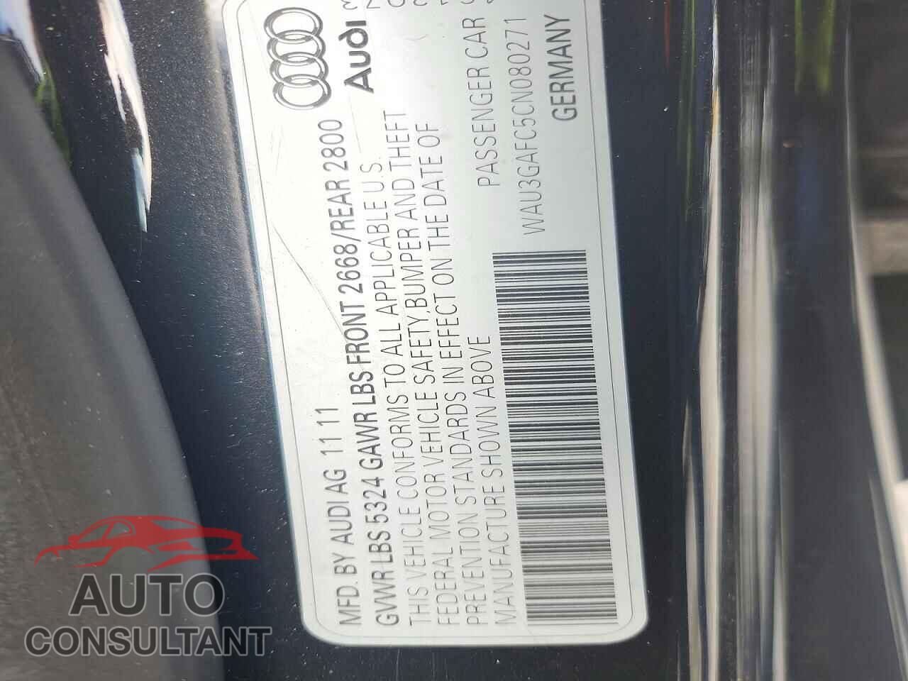 AUDI A7 2012 - WAU3GAFC5CN080271