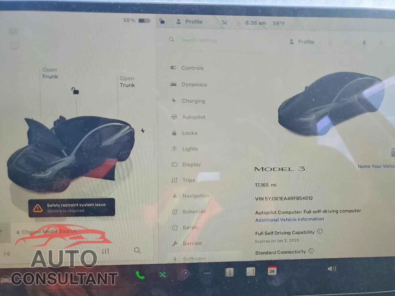 TESLA MODEL 3 2024 - 5YJ3E1EA4RF854512