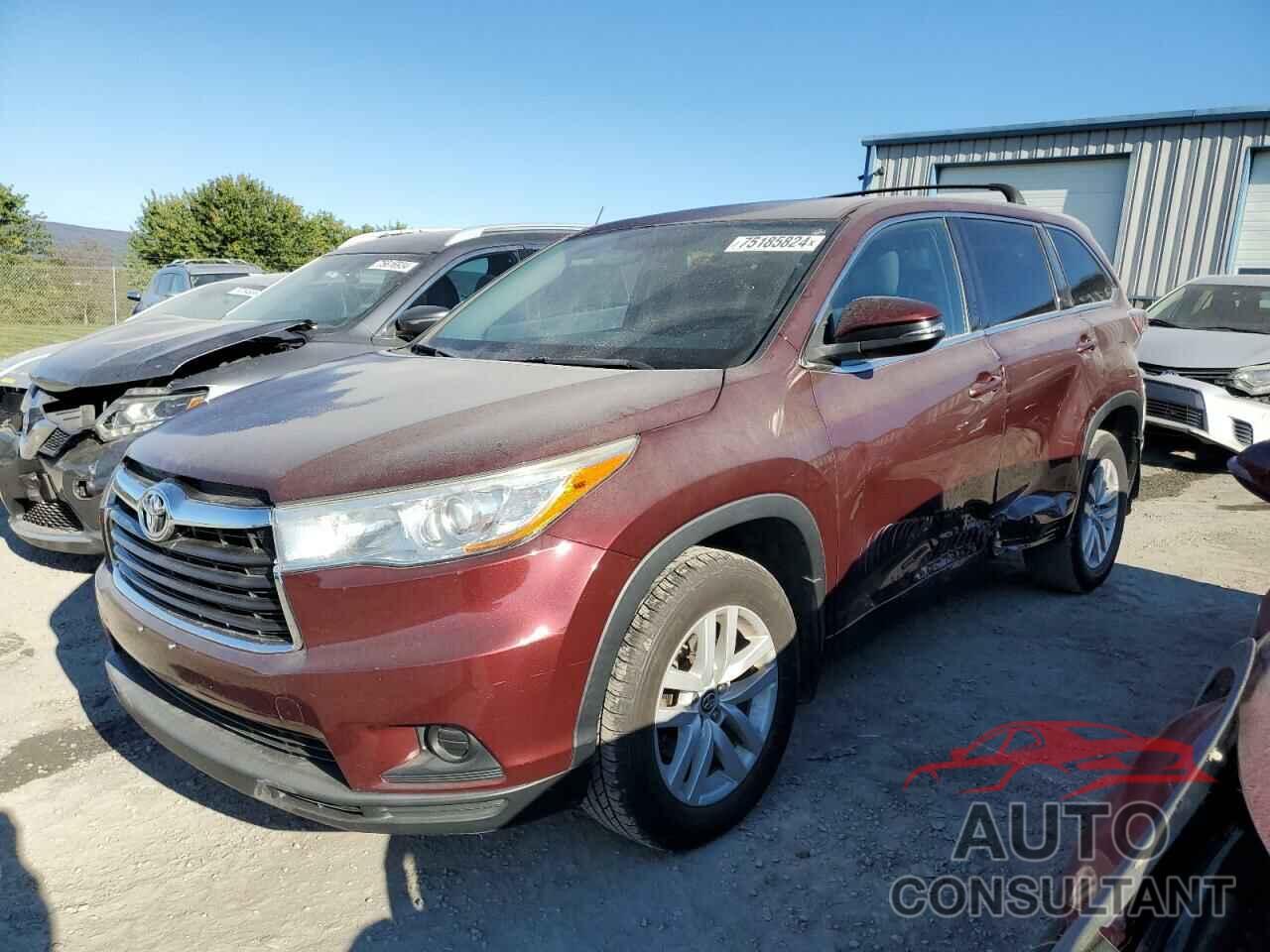 TOYOTA HIGHLANDER 2016 - 5TDBKRFH6GS336604