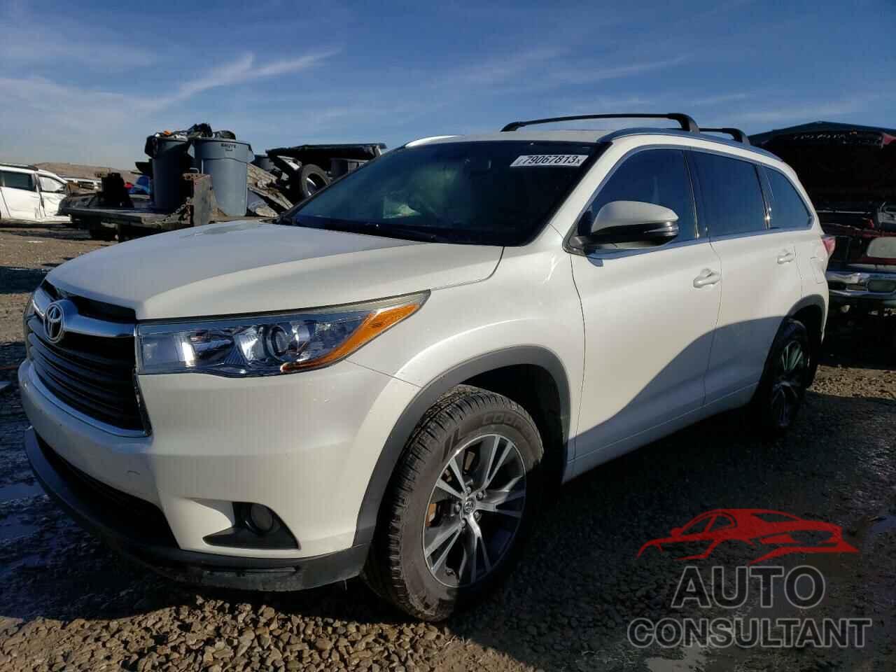 TOYOTA HIGHLANDER 2016 - 5TDJKRFH3GS292427