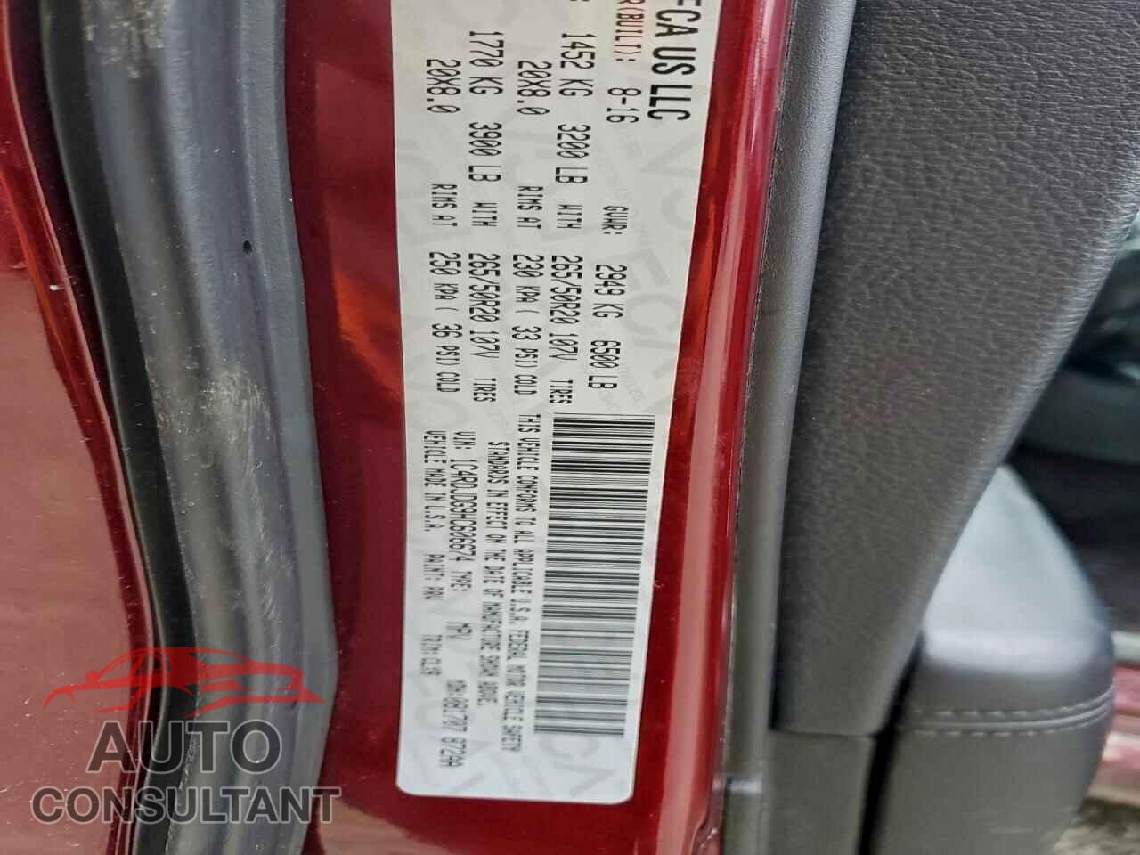 DODGE DURANGO 2017 - 1C4RDJDG9HC606674