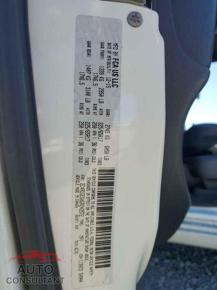 DODGE CARAVAN 2016 - 2C4RDGEG0GR242572