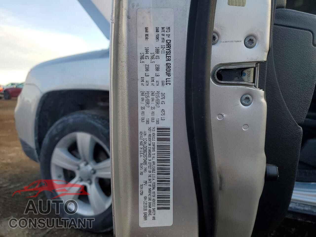 JEEP COMPASS 2012 - 1C4NJDEB6CD573485