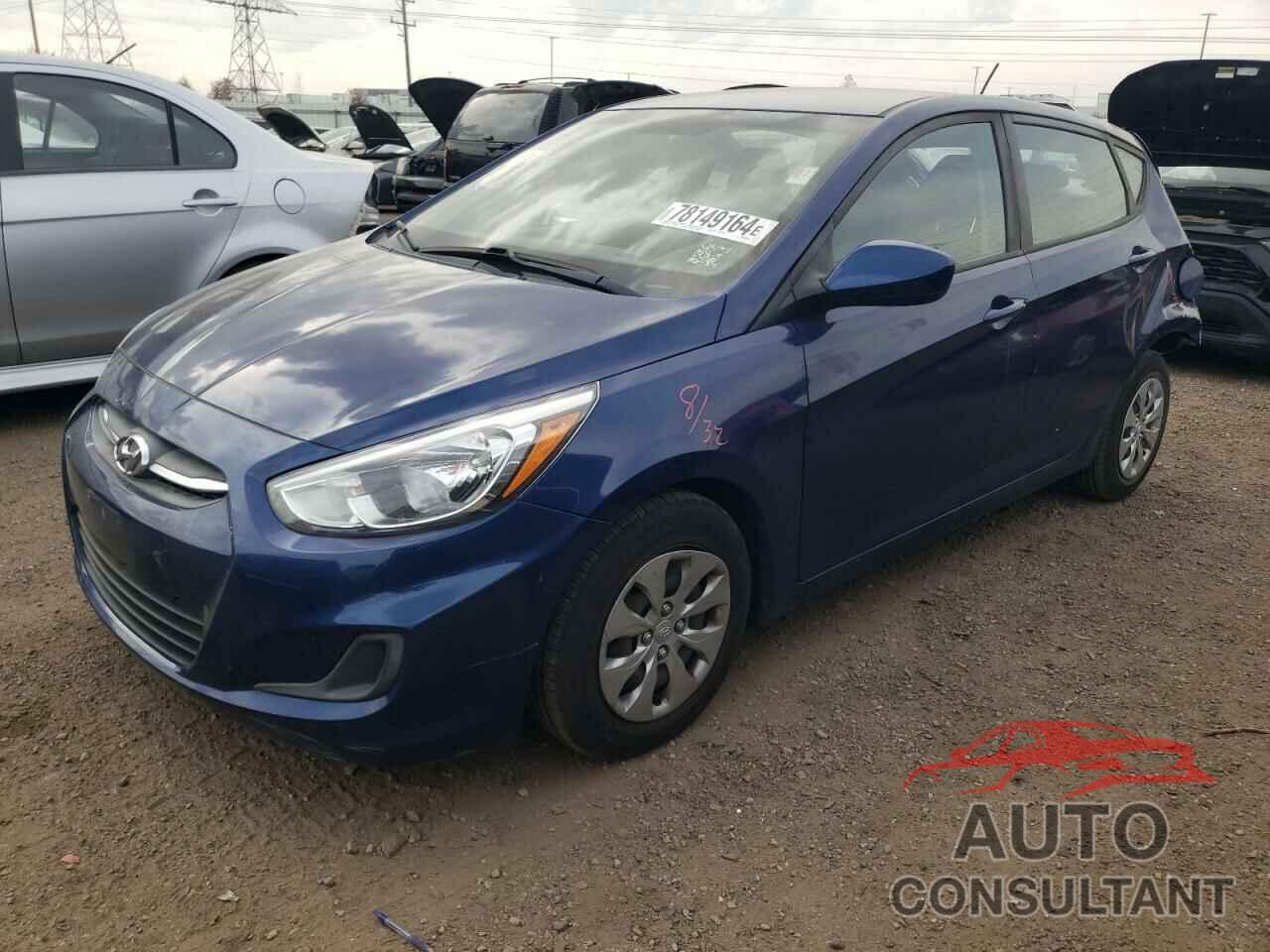 HYUNDAI ACCENT 2017 - KMHCT5AE4HU342000