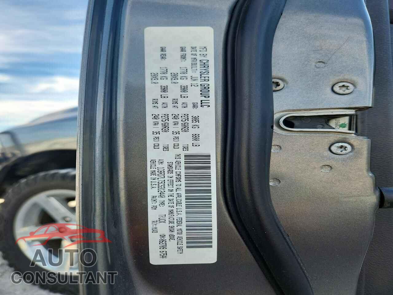 DODGE RAM 1500 2012 - 1C6RD7LT5CS312440
