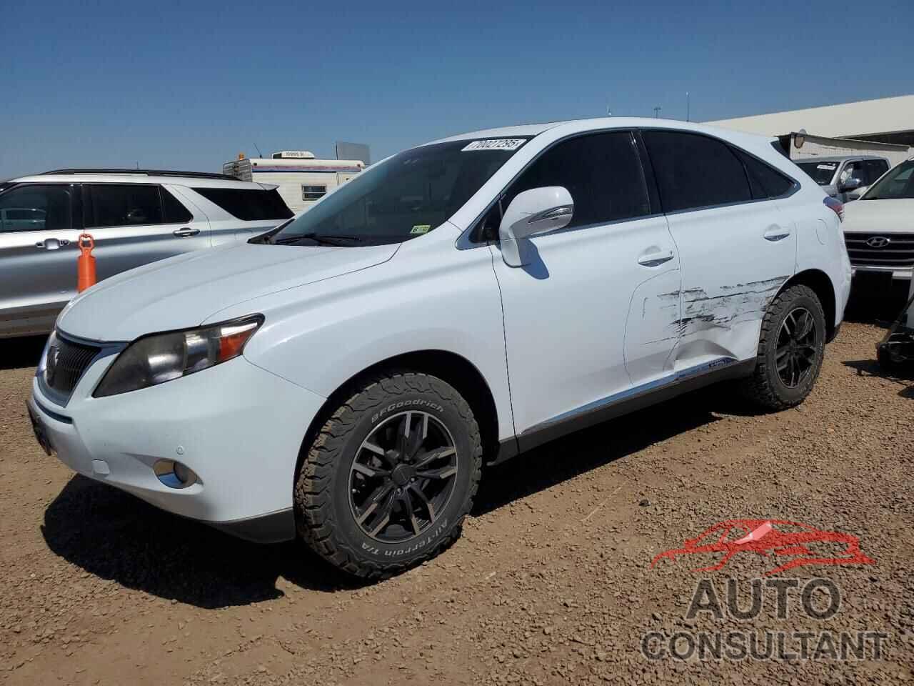 LEXUS RX450 2010 - JTJZB1BA5A2003699