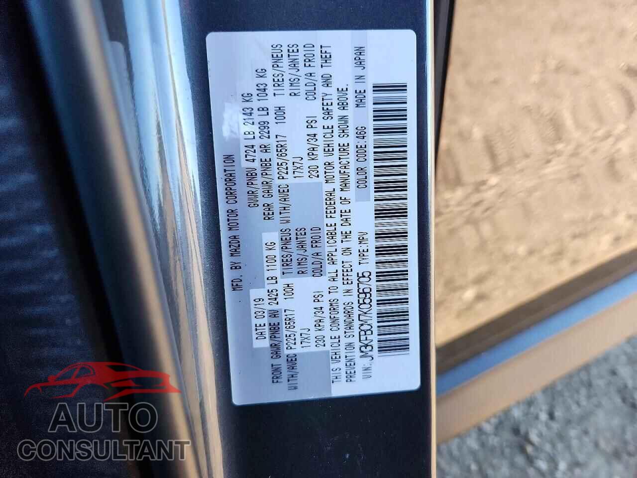 MAZDA CX-5 2019 - JM3KFBCM7K0596705